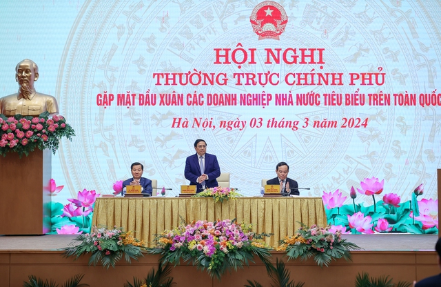 Thủ tướng Phạm Minh Chính gặp mặt đầu xuân các doanh nghiệp nhà nước tiêu biểu- Ảnh 1.