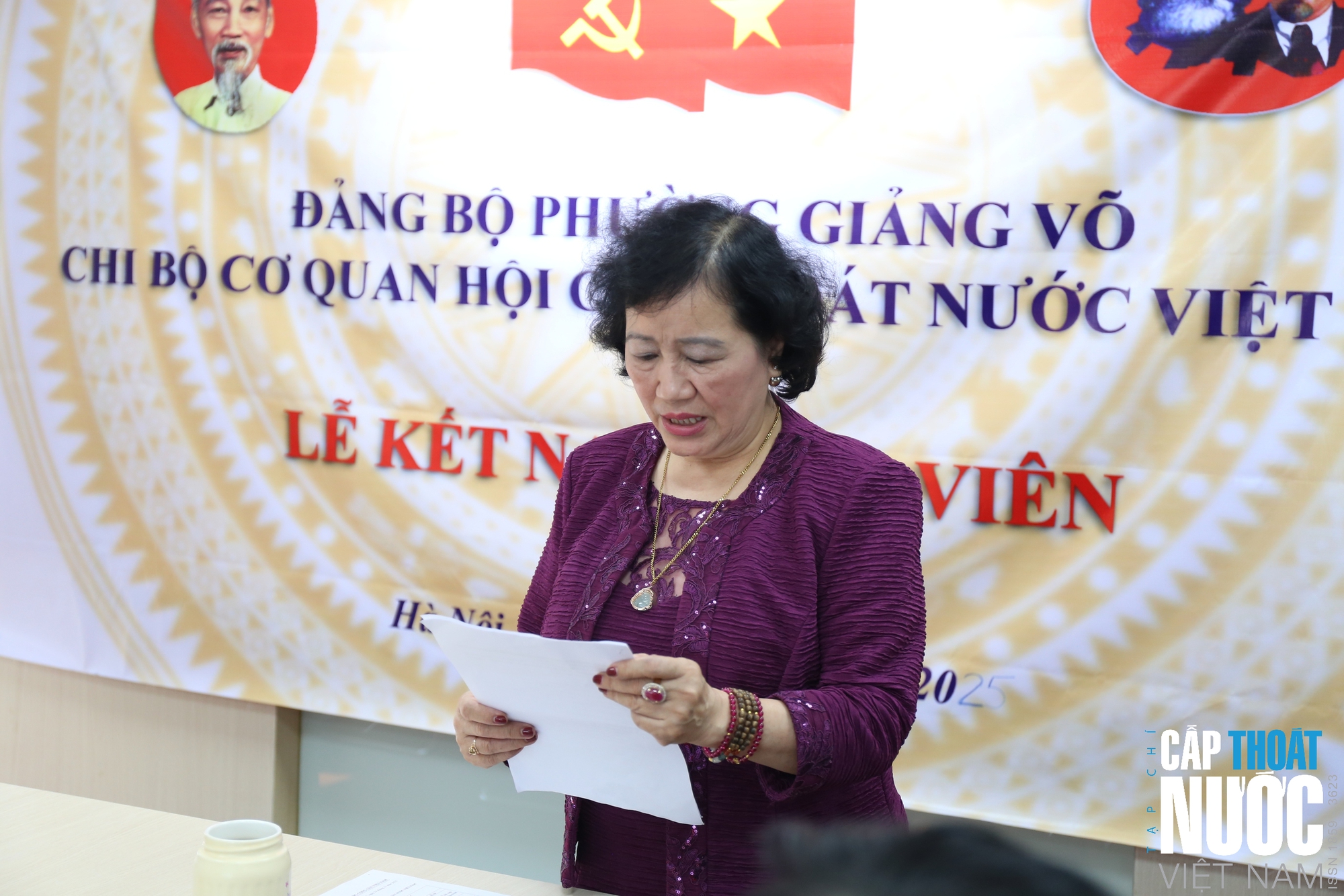 Chi bộ Cơ quan Hội Cấp Thoát nước Việt Nam tổ chức Lễ kết nạp đảng viên - Ảnh 5.