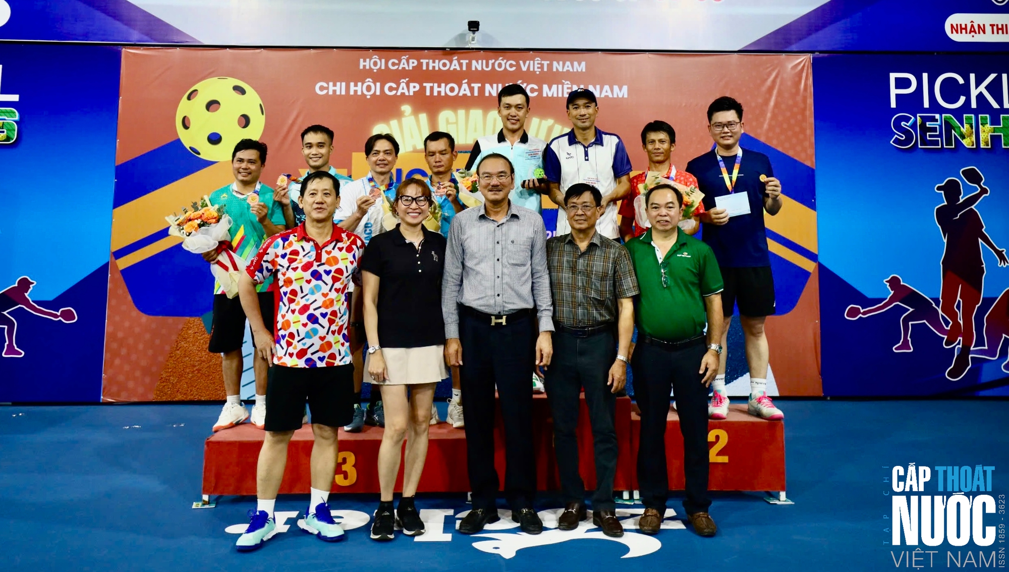 Sôi nổi giao lưu Pickleball tại Hội nghị thường niên Chi hội Cấp Thoát nước miền Nam - Ảnh 2.