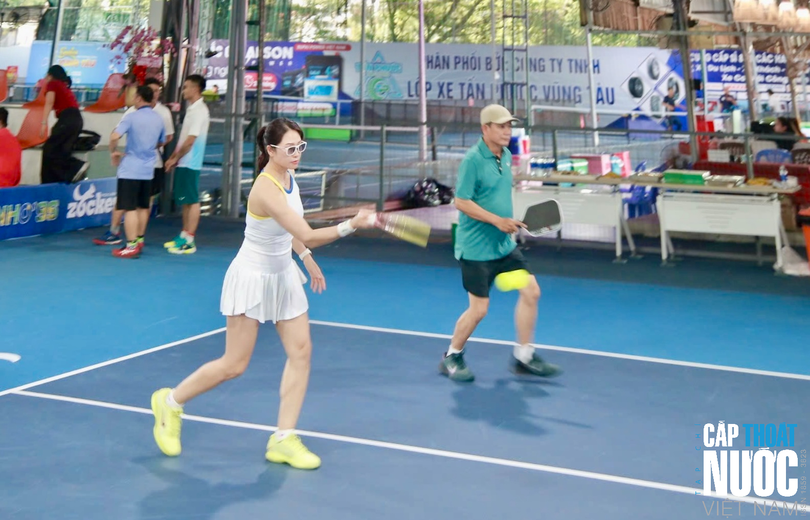 Sôi nổi giao lưu Pickleball tại Hội nghị thường niên Chi hội Cấp Thoát nước miền Nam - Ảnh 3.
