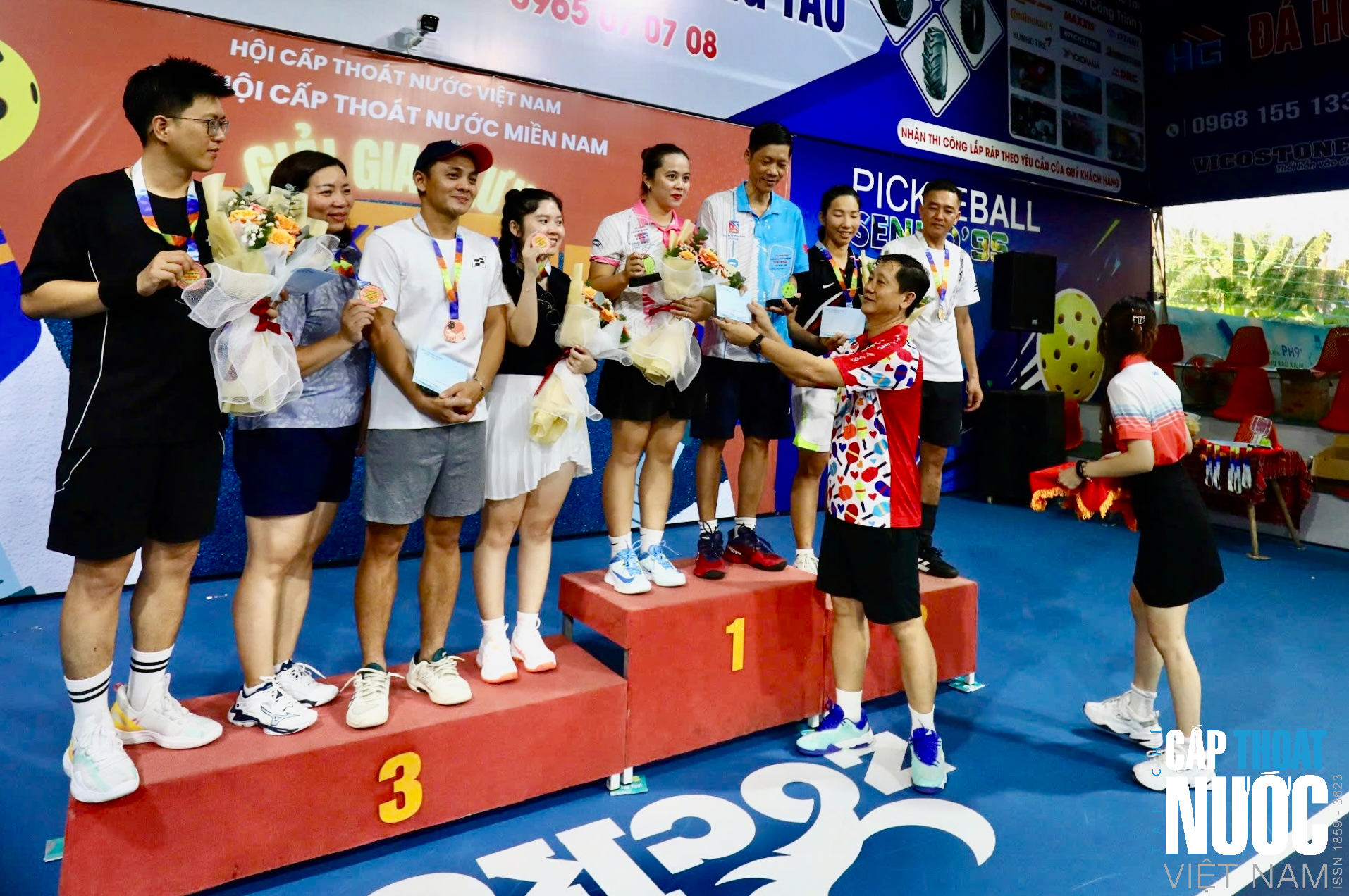 Sôi nổi giao lưu Pickleball tại Hội nghị thường niên Chi hội Cấp Thoát nước miền Nam - Ảnh 4.