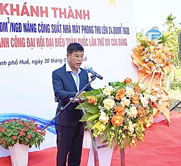 HueWACO khánh thành hệ thống xử lý nước sạch Nhà máy Phong Thu - Ảnh 3.