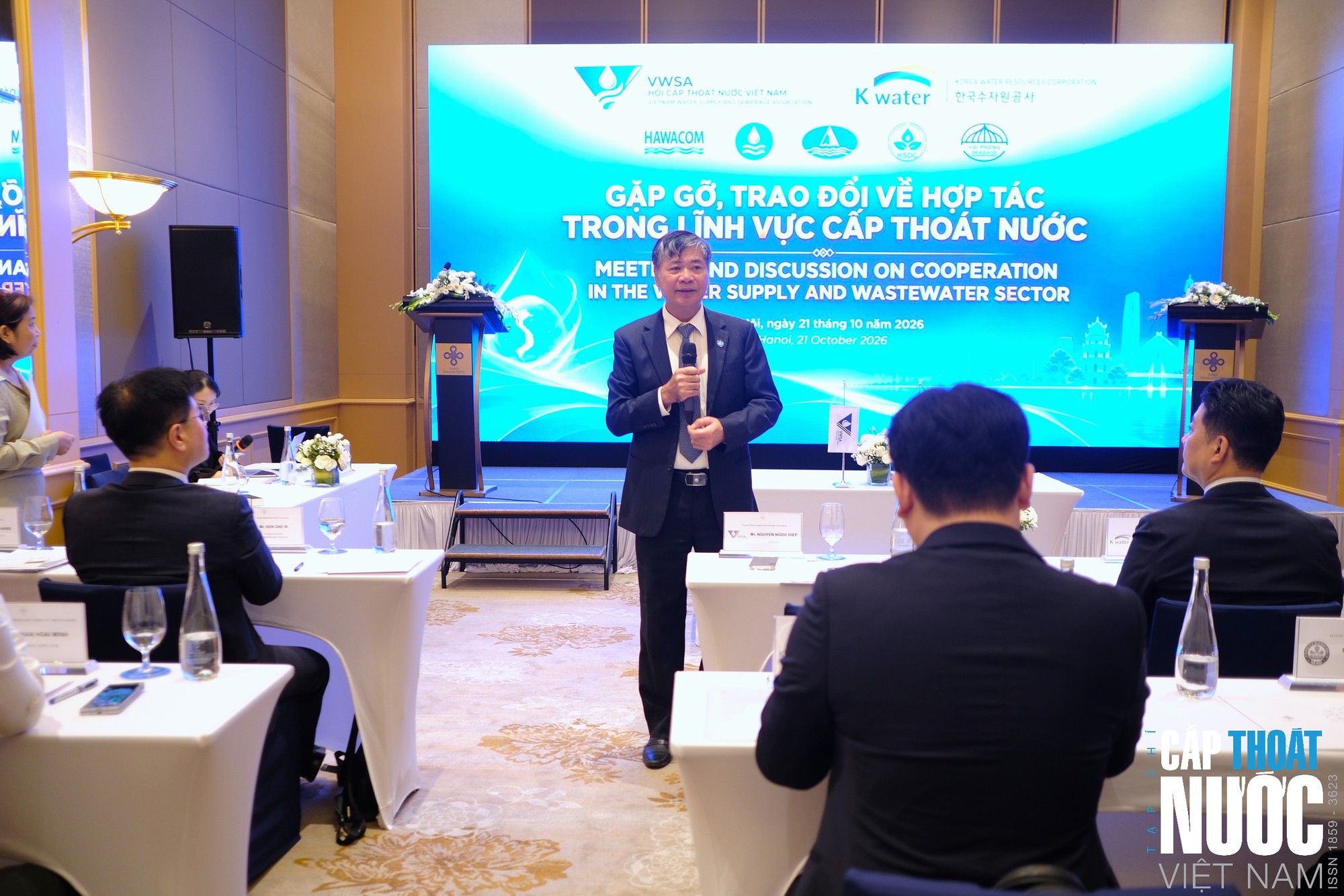 Hội Cấp Thoát nước Việt Nam và Tổng Công ty Tài nguyên Nước Hàn Quốc ký kết Biên bản ghi nhớ - Ảnh 2.