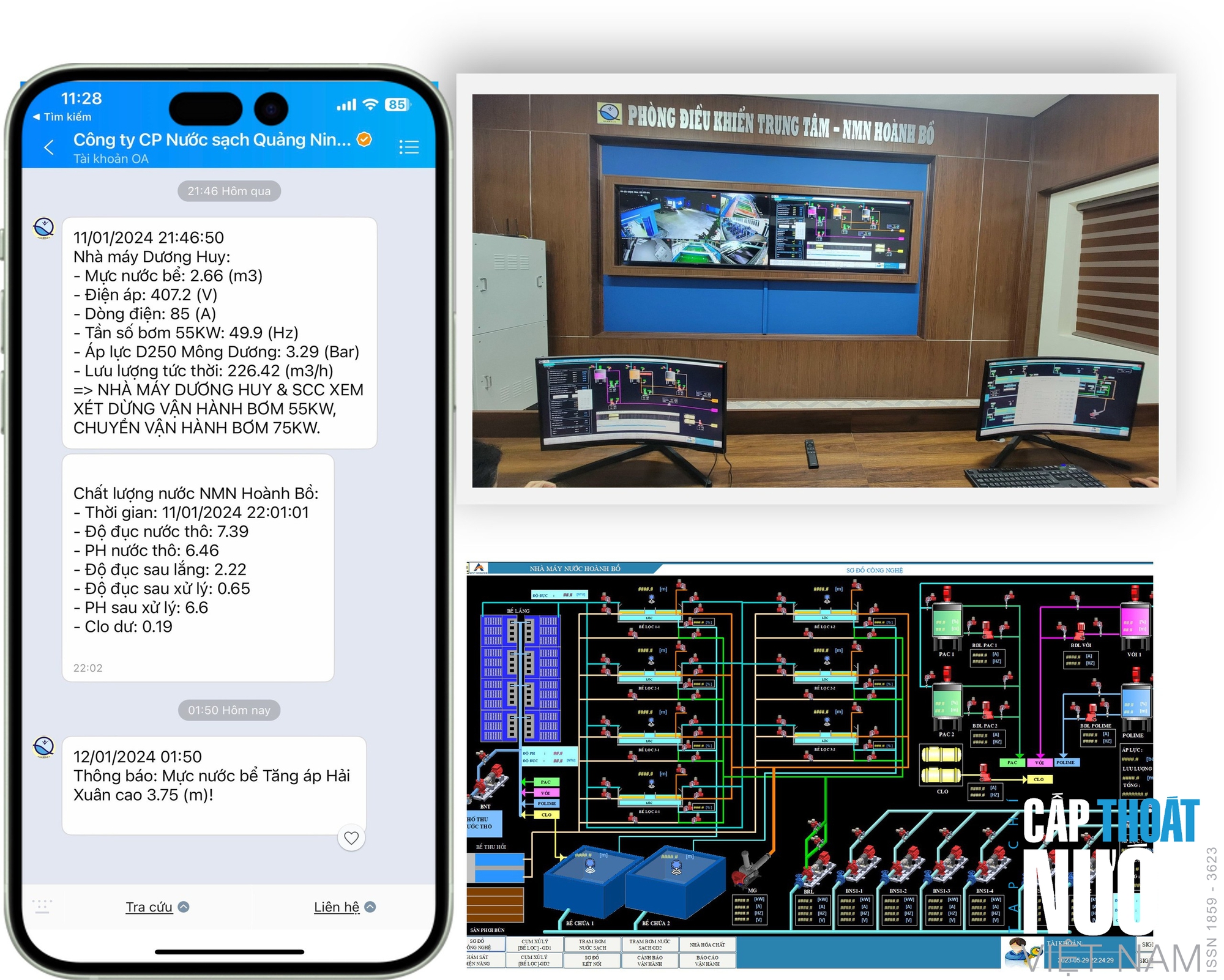 Lời giải kỹ thuật cho bài toán vận hành hệ thống cấp nước Quảng Ninh- Ảnh 2. Lời giải kỹ thuật cho bài toán vận hành hệ thống cấp nước Quảng Ninh- Ảnh 2.