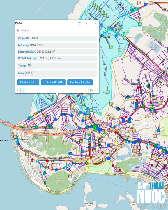 Lời giải kỹ thuật cho bài toán vận hành hệ thống cấp nước Quảng Ninh- Ảnh 4. Lời giải kỹ thuật cho bài toán vận hành hệ thống cấp nước Quảng Ninh- Ảnh 4.