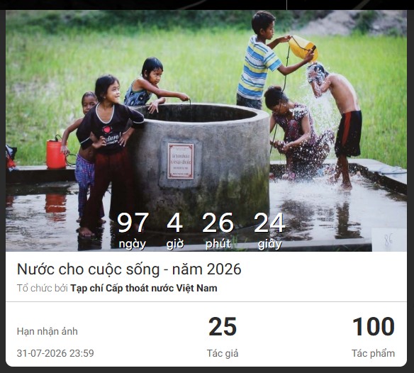 Cuộc thi ảnh “Nước cho cuộc sống": Truyền cảm hứng từ 100 khung hình đầu tiên - Ảnh 1.