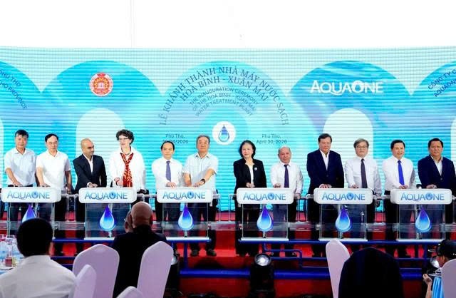 Khánh thành Nhà máy nước sạch Hoà Bình - Xuân Mai - Ảnh 1.