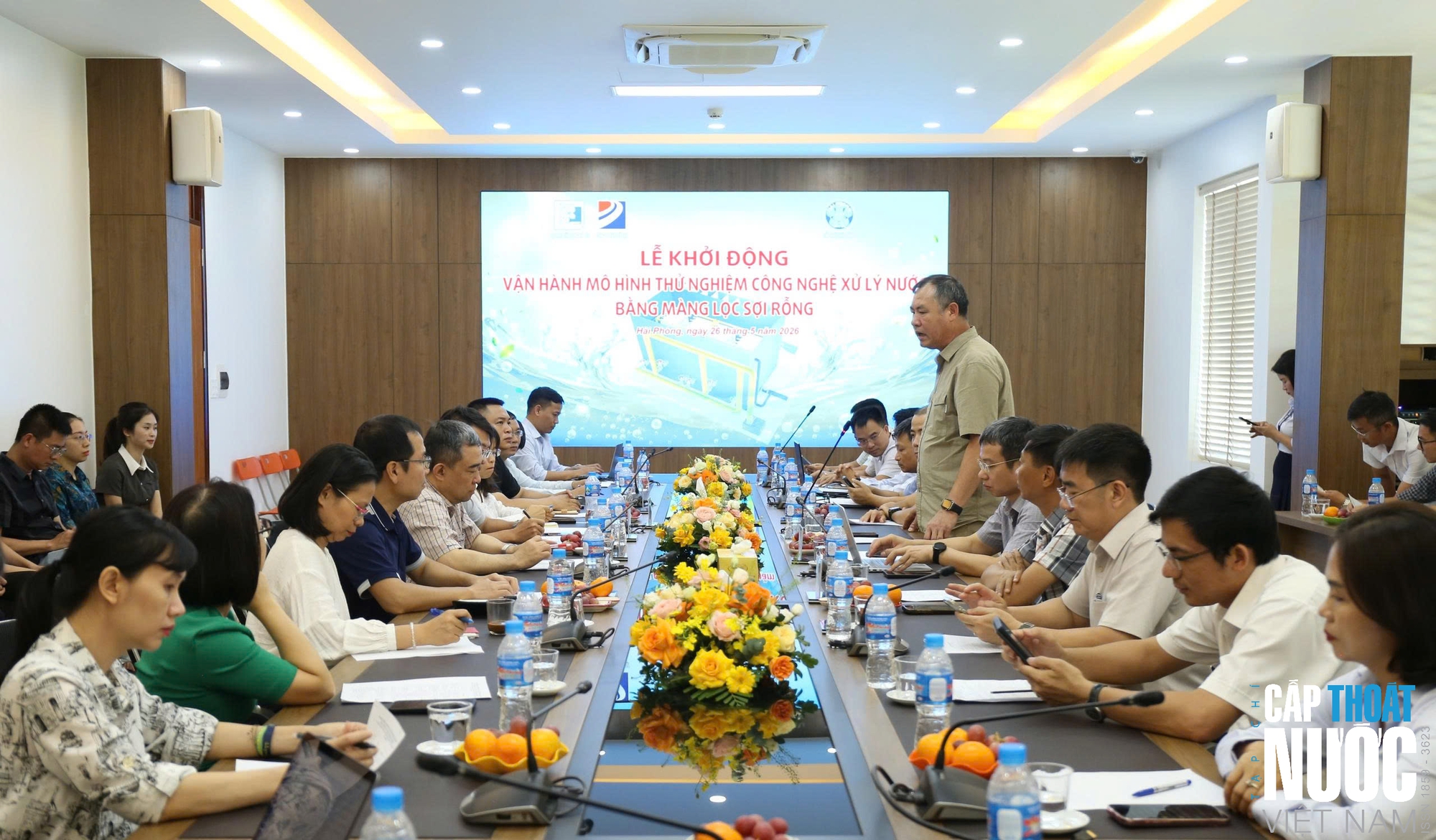 Hải Phòng: Khởi động mô hình thử nghiệm công nghệ xử lý nước bằng màng lọc sợi rỗng - Ảnh 9.