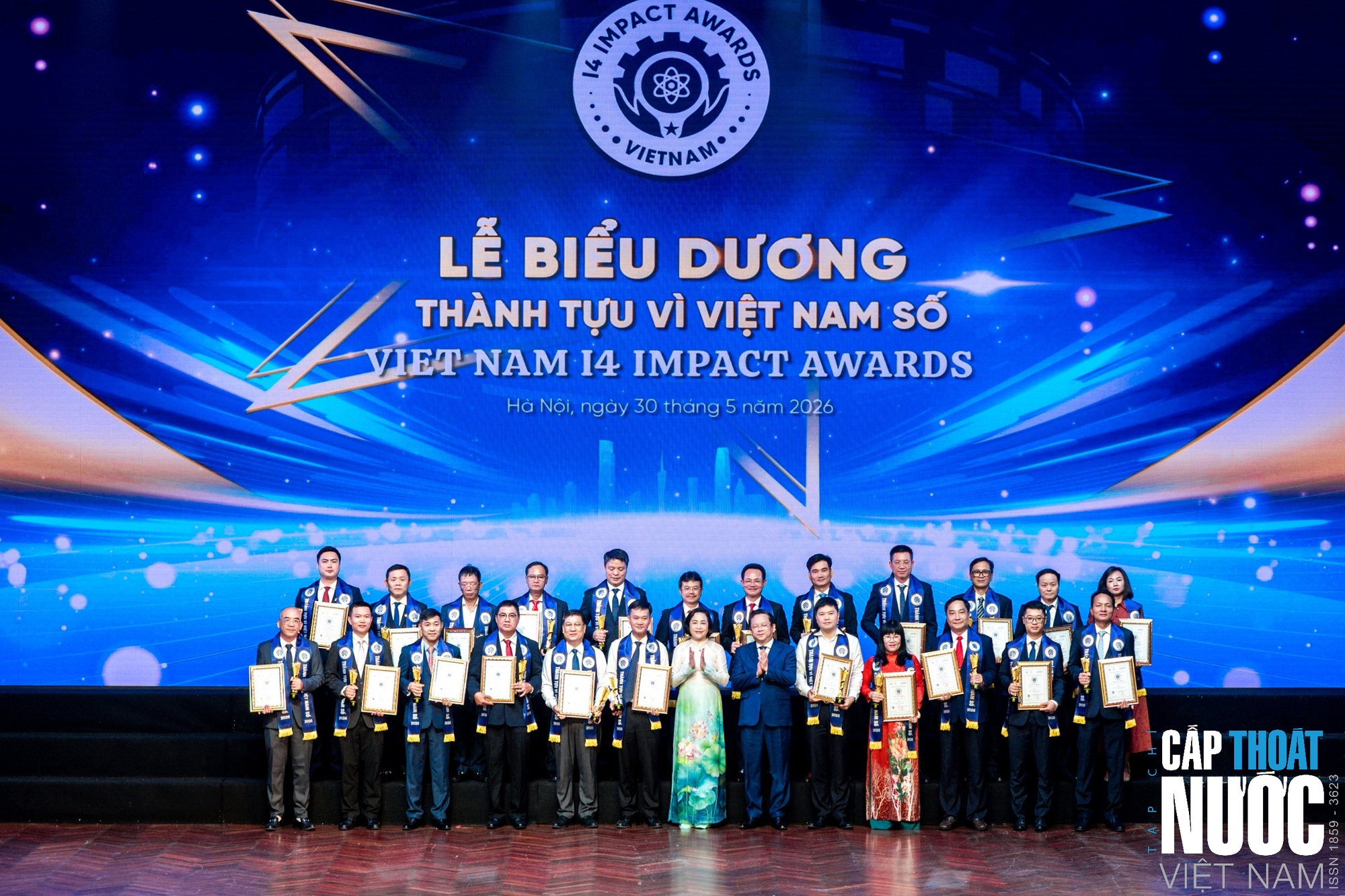 SAWACO được vinh danh tại Vietnam I4 Impact Awards 2026 với hệ sinh thái công nghệ thông minh ngành nước- Ảnh 1.