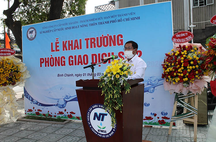 Sawaco Khai trương Phòng Giao dịch S&ocirc;́ 2, xã Vĩnh L&ocirc;̣c A, huy&ecirc;̣n Bình Chánh