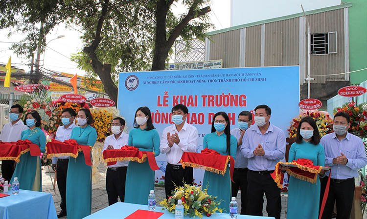 Sawaco Khai trương Phòng Giao dịch S&ocirc;́ 2, xã Vĩnh L&ocirc;̣c A, huy&ecirc;̣n Bình Chánh