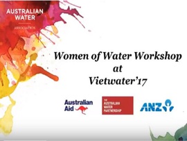 Hội thảo Úc - Việt: Phụ nữ với ngành nước tại Vietwater 2017