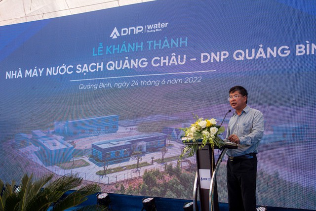 Chủ tịch Hội Cấp thoát nước Việt Nam Nguyễn Ngọc Điệp tham dự và phát biểu tại buổi lễ