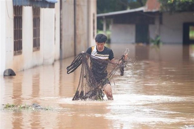 Mưa lớn gây thiệt hại tại nhiều tỉnh của Lào - Ảnh 1.