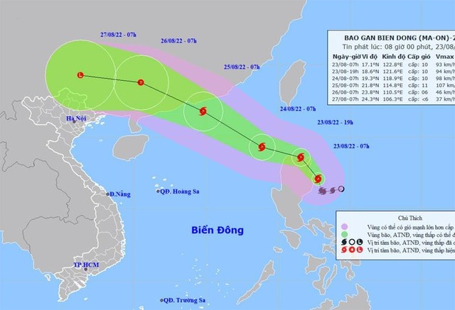 Áp thấp nhiệt đới di chuyển nhanh và mạnh, dự báo bão giật cấp 12 - Ảnh 1.