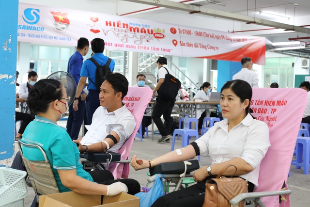 Công đoàn và Đoàn Thanh niên Sawaco tổ chức hiến máu cứu người- Ảnh 3.