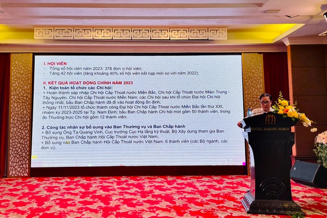 Hội Cấp Thoát nước Việt Nam họp Ban Chấp hành lần thứ I năm 2024, Nhiệm kỳ VI (2020-2025)- Ảnh 1.