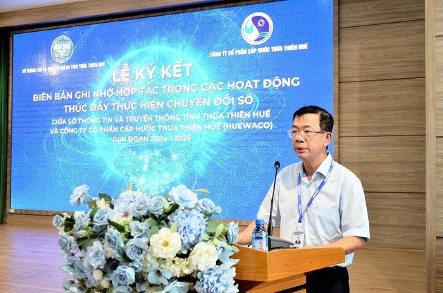 HueWACO và Sở Thông tin & Truyền thông tỉnh Thừa Thiên Huế ký kết MOU - Ảnh 2.