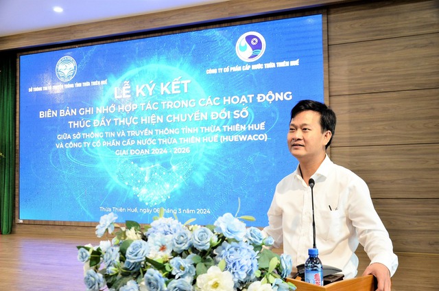 HueWACO và Sở Thông tin & Truyền thông tỉnh Thừa Thiên Huế ký kết MOU - Ảnh 1.
