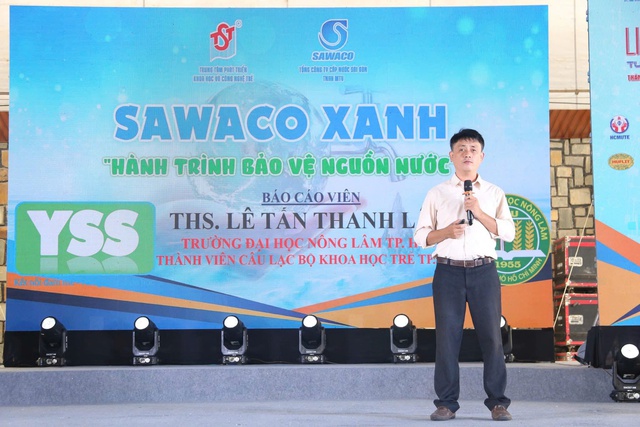 SAWACO đồng hành cùng tuổi trẻ TP.HCM trong hành trình "SAWACO xanh - Bảo vệ nguồn nước".  - Ảnh 1.