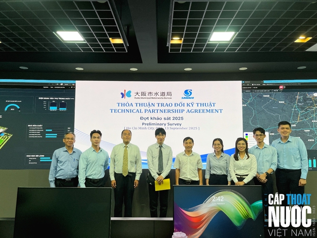 Tổng Công ty Cấp nước Sài Gòn tiếp và làm việc với đoàn công tác Cục Cấp nước Osaka - Nhật Bản - Ảnh 1.