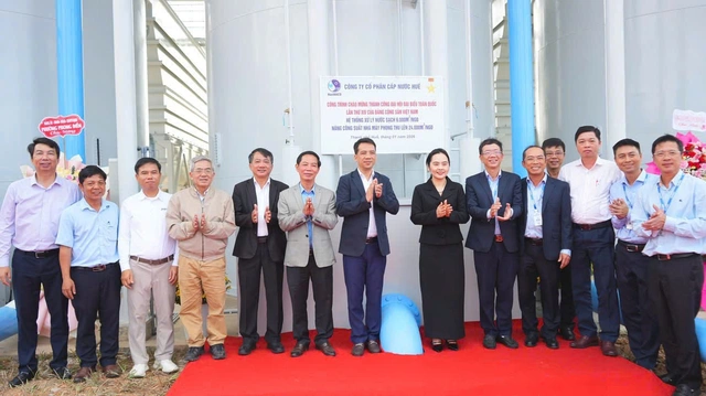 HueWACO khánh thành hệ thống xử lý nước sạch Nhà máy Phong Thu - Ảnh 1.