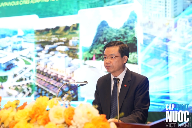 Tỉnh Cao Bằng tổ chức Hội thảo ‘Đô thị miền núi thích ứng với biến đổi khí hậu cực đoan' - Ảnh 3.