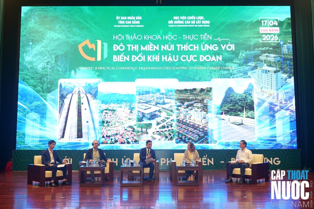 Tỉnh Cao Bằng tổ chức Hội thảo ‘Đô thị miền núi thích ứng với biến đổi khí hậu cực đoan' - Ảnh 7.