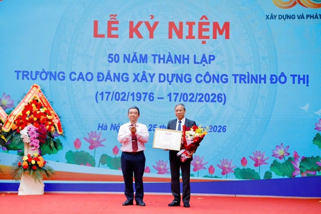 Trường Cao đẳng Xây dựng Công trình đô thị kỷ niệm 50 năm thành lập- Ảnh 2.