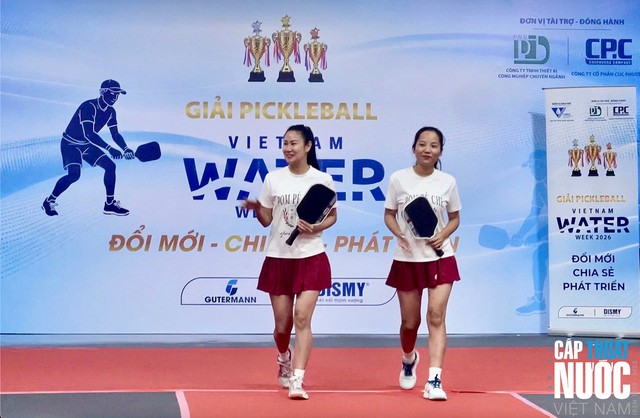 Pickleball kết nối những người l&agrave;m nước tại Vietnam Water Week 2026- Ảnh 5.
