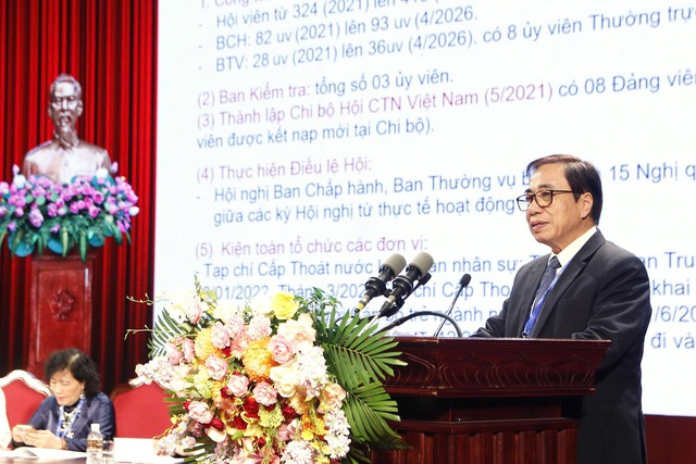 Đại hội VII VWSA: Khẳng định vai tr&ograve; kết nối, bảo vệ hội vi&ecirc;n v&agrave; ph&aacute;t triển bền vững ng&agrave;nh Nước - Ảnh 3.