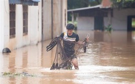 Mưa lớn gây thiệt hại tại nhiều tỉnh của Lào