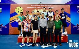 Sôi nổi giao lưu Pickleball tại Hội nghị thường niên Chi hội Cấp Thoát nước miền Nam