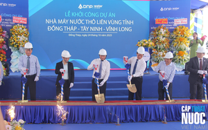 Nhà máy nước thô liên vùng đầu tiên ở miền Tây, bước đi tiên phong ứng phó hạn, mặn