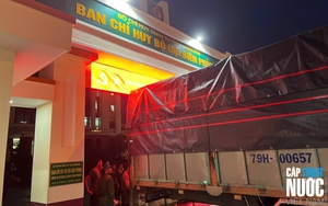 SAWACO ủng hộ 2.000 thùng nước suối cho đồng bào Khánh Hòa bị ảnh hưởng do bão lũ