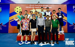 Sôi nổi giao lưu Pickleball tại Hội nghị thường niên Chi hội Cấp Thoát nước miền Nam