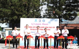 Công ty CP Cấp nước Bến Thành khánh thành trụ uống nước tại vòi phục vụ miễn phí người dân TP.HCM