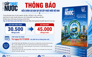 Tạp chí Cấp Thoát nước Việt Nam điều chỉnh giá bán từ ngày 1/7/2026