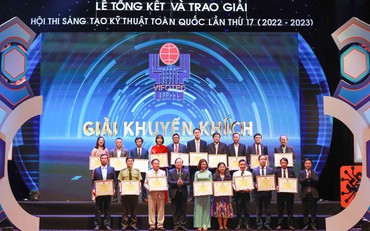 HueWACO vinh dự đạt giải Khuyến khích tại Hội thi Sáng tạo kỹ thuật toàn quốc lần thứ 17