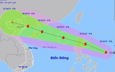 Bão MATMO sẽ đi vào Biển Đông, trở thành Bão số 11, giật cấp 15 và tiếp tục mạnh thêm