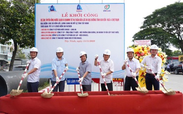 Biwase - Long An đầu tư gần 800 tỷ đồng lắp tuyến ống cấp nước ngọt tới vùng hạ tỉnh Tây Ninh