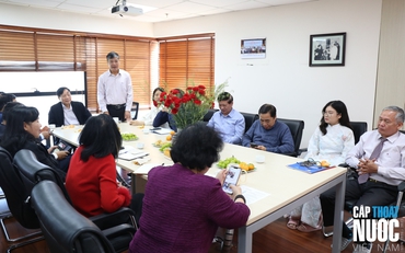 Văn phòng Hội Cấp thoát nước Việt Nam tổ chức quyên góp ủng hộ các đơn vị ngành nước Miền Trung - Tây Nguyên