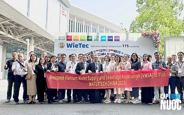 Đoàn công tác VWSA tham dự Triển lãm Công nghệ xử lý nước thải tại Trung Quốc