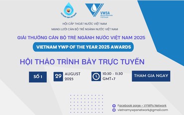 Tiếp tục vinh danh và tìm ra chủ nhân của Giải thưởng Cán bộ trẻ ngành Nước Việt Nam năm 2025
