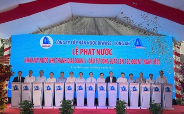 Nhà máy nước Nhị Thành chính thức nâng công suất lên 120.000 m3/ngày đêm