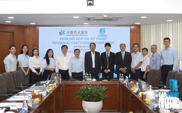 Tổng Công ty Cấp nước Sài Gòn tiếp và làm việc với đoàn công tác Cục Cấp nước Osaka (Nhật Bản)
