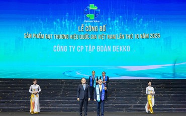 DEKKO lần thứ 5 liên tiếp được vinh danh Thương hiệu Quốc gia Việt Nam