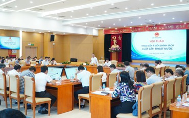 Bộ Xây dựng lấy ý kiến hoàn thiện chính sách Luật Cấp, Thoát nước