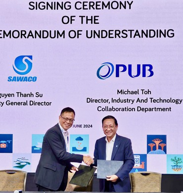 Ký kết MOU hợp tác giữa SAWACO và PUB Singapore