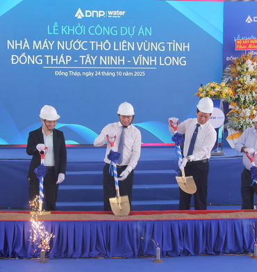 Nhà máy nước thô liên vùng đầu tiên ở miền Tây, bước đi tiên phong ứng phó hạn, mặn